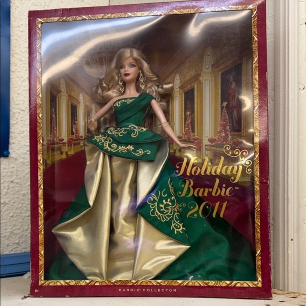 Barbie Collector Holiday Doll in Green and Gold